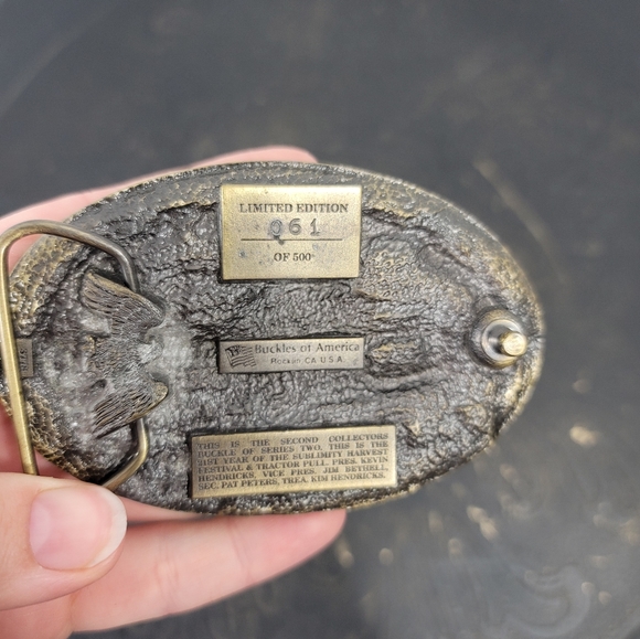 Sublimity Tractor Pull Harvest Festival Belt Buckle - Picture 4 of 9